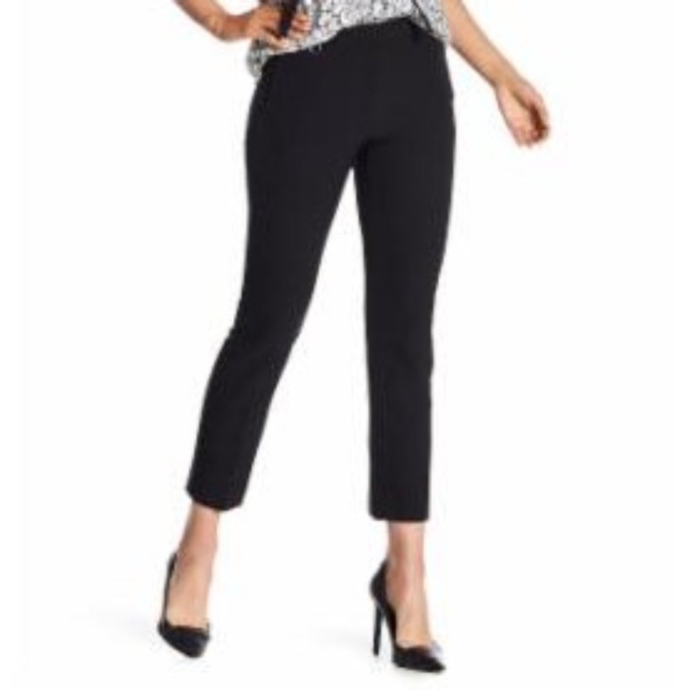 Adrianna Papell Bi Stretch Kate Pants 12 Black